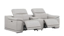 2679 - Power Reclining Sofa, Console Loveseat & Chair Set In Genuine Leather (6 Recliners)