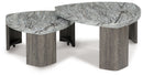 Surmour - Stacked Cocktail Table - Gray / Brown