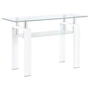 Dyer - 1-Shelf Rectangular Glass Top Table