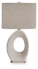 Trentlen - Paper Table Lamp - Cream / Gold Finish