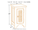 Wystfield - Chair Side End Table - White / Brown