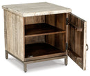 Laddford - Accent Cabinet - Shelf - Whitewash