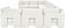 Hammond - Velvet Performance Fabric Upholstered 10 Piece Sectional