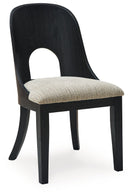 Rowanbeck - Dining Upholstered Side Chair (Set of 2) - Gray / Black