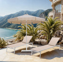 Amalfi - Patio Umbrella - White Pole