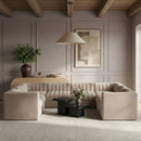 Rummi - Velvet Performance Fabric Upholstered Modular Sectional