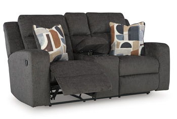 Kanlow - Dbl Reclining Loveseat With Console