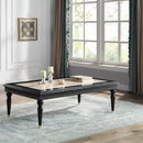 Tayden - Coffee Table With Marble Top - Marble Top & Black