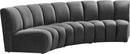 Infinity - 3 Piece Velvet Modular Sectional
