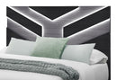 Optimus - Queen Bed With LED - Black