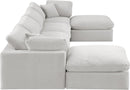 Comfy - 6 Piece Velvet Modular Double Chaise Sectional