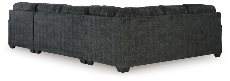 Hollyview - Shadow - 3-Piece Sleeper Sectional