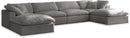 Cozy - 6 Piece Modular Double Chaise Sectional