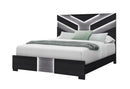 Optimus - Queen Bed With LED - Black