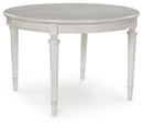 Montelaine - Oval Dining Room Extension Table - Antique White