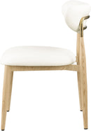 Ronda - Vegan Leather Upholstered Dining Side Chair - Natural Legs