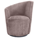 Nueva - Upholstered Swivel Chair Curved Backrest