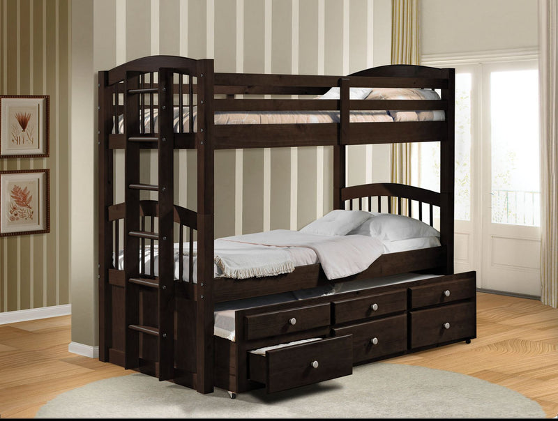 Micah - Bunk Bed & Trundle w/3 Drw