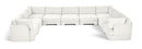 Hammond - Velvet Performance Fabric Upholstered 9 Piece Sectional