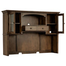 Hartshill - 2-Door Hutch With Shelves - Burnished Oak