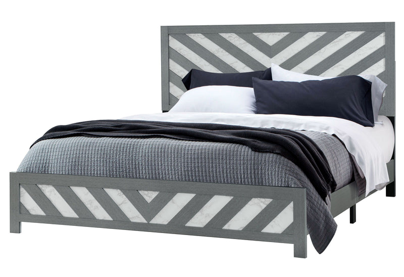 Micah - King Bed - Gray