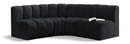 Arc - Velvet 4 Piece Corner Modular Sofa