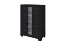 Optimus - 5 Piece Queen Bedroom Set - Black