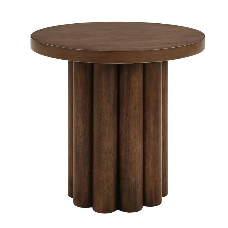 Sanat - End Table - Brown Finish