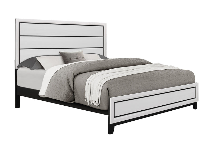 Kate - 4 Piece King Bedroom Set (King Bed, Dresser, Mirror And Nightstand) - White