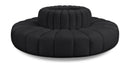 Arc - Faux Leather 8 Piece Round Modular Sofa