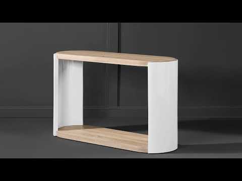 Zoma - Coffee Table - Oak & White High