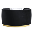 Achelle - Chair With Pillow - Black Velvet
