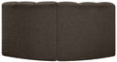 Arc - Boucle Fabric 2 Piece Modular Sofa