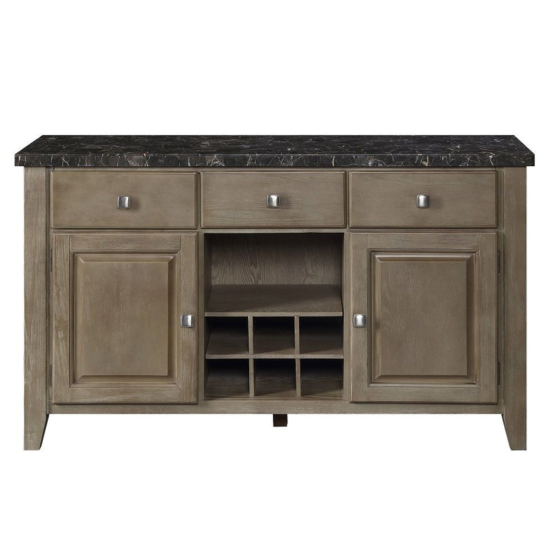 Charnell - Server - Marble Top & Oak
