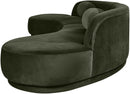 Avra - 146" Velvet Performance Fabric Upholstered Sectional