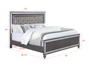 Refino - Bedroom Set - Gunmetal