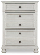 Robbinsdale - Five Drawer Chest - Youth - Antique White