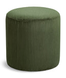 Roy - Round Microsuede Ottoman / Stool