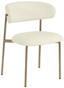 Lupita - Dining Chair With Brushed Gold Legs(Set of 2)