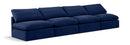 Indulge - Velvet 4 Seat Modular Armless Sofa