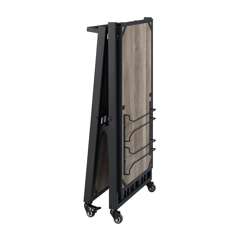 Zudora - Folding Serving Cart - Black