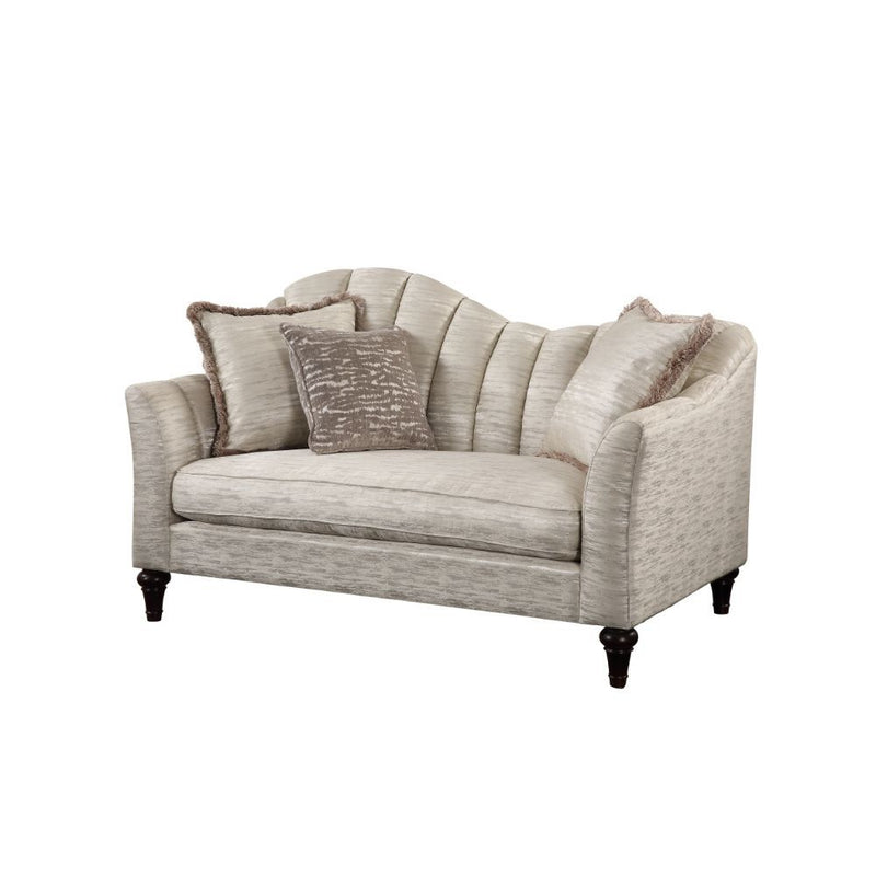 Athalia - Loveseat - Shimmering Pearl