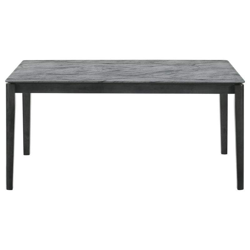 Stevie - Rectangular Faux Marble Top Dining Table