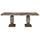 D12DT - 5 Piece Dining Room Set (Dining Table With 4 Dining Chairs) - Dark Brown