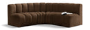 Arc - Velvet 4 Piece Corner Modular Sofa