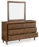Lyncott - Dresser And Mirror - Brown