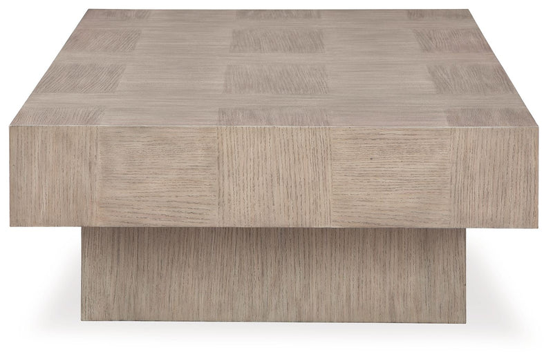 Jorlaina - Light Grayish Brown - Rectangular Cocktail Table