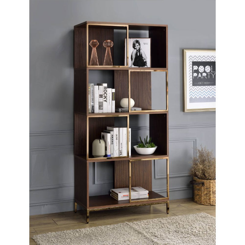 Diwan - Bookshelf - Walnut & Champagne