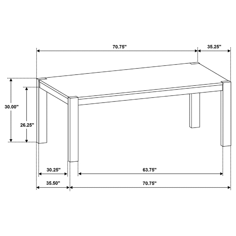 Scottsdale - Rectangular Solid Wood Dining Table - Brown Washed