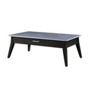Zemocryss - Coffee Table - Sintered Stone Top & Dark Brown